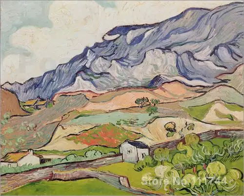 

art Oil paintings The Alpilles Vincent Van Gogh reproduction Handmade High quality