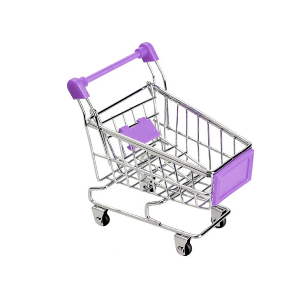 Высокое качество для маленьких детей Моделирование Мини Корзина Игрушки Handcart супермаркет тележка для корзины игрушки