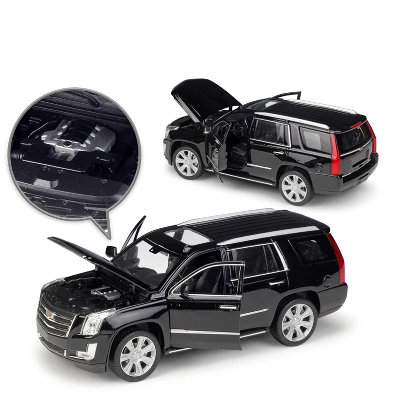 WELLY 1:24 литая под давлением модель симулятора автомобиля Cadillac Escalade SUV металлические Игрушечные Машинки Игрушки для детей подарок коллекция украшения