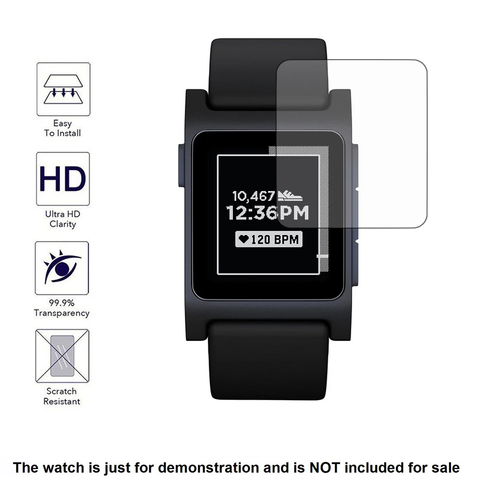 Защитная пленка для ЖК-экрана Pebble 2 прозрачная защита от царапин аксессуары