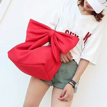 Женские милые сумочки с бантом на молнии, модные повседневные сумки на плечо для девочек 6H0132