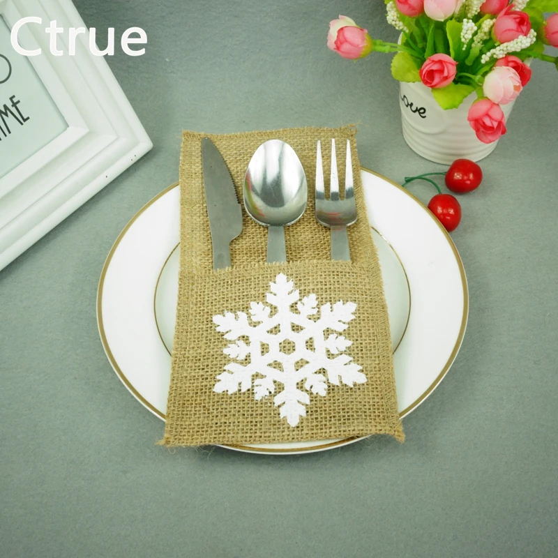 10PCS-4-x8-snowflake-Jute-Hessian-Cutlery-Pocket-Burlap-christmas-decoration-Knife-and-Fork-Cutlery-Holder-4