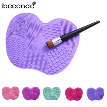 

1 Piece Silicone Makeup Brush Cleaning Mat Washing Tools Scrubber Pad Board Washing Cosmetic Brush Cleaner