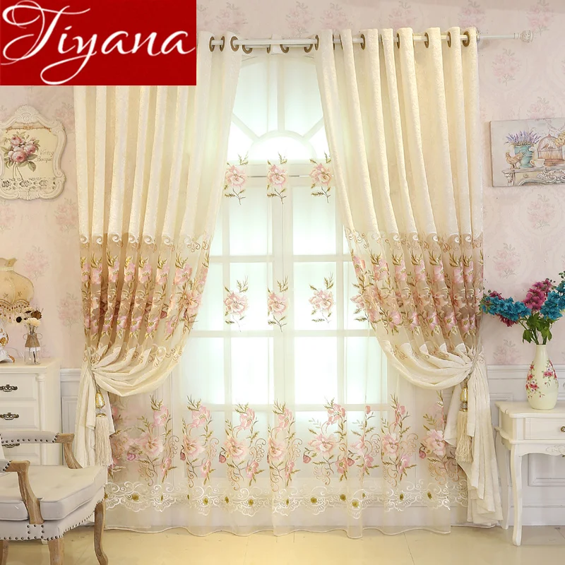 

Windows Drapes Modern Shade Curtain for Living Room Bedroom Rustic Curtain Tulle Sheer Treatment T&231#30