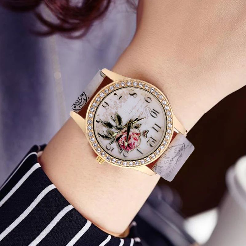 ファッションエッフェル塔クォ女性の学生レトロ腕時計レディースカジュアル腕時計女性時計 Clock Fashion Clock Womenclocks Women Lady Aliexpress