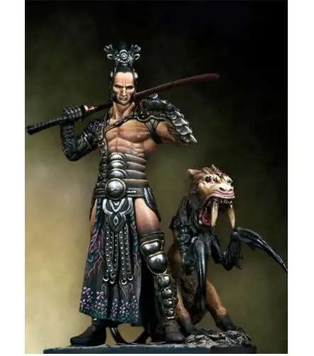 

1/32 54mm ancient Twinblades soldier with gryphon 54mm toy Resin Model Miniature Kit unassembly Unpainted