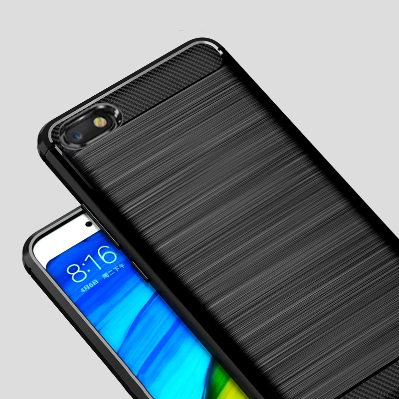 Силиконовый чехол для Honor 7A Y6 2018 Huawei из углеродного волокна телефона honor7A