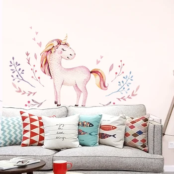 

Cute Unicorn Wall Sticker Children's Room Living Room Wall Decoration Can be removed and easily pasted