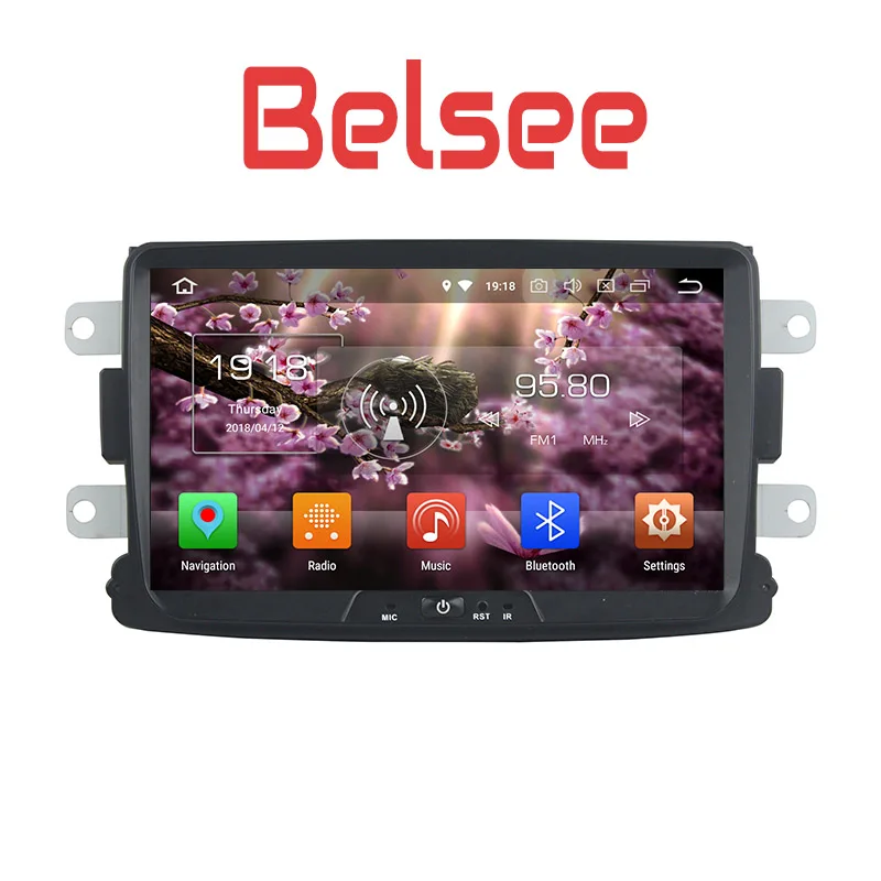 Belsee Android 8,0 Автомагнитола gps Навигация DVD для Renault Dacia Sandero Duster Captur Lada Xray 2 Logan 2 2013