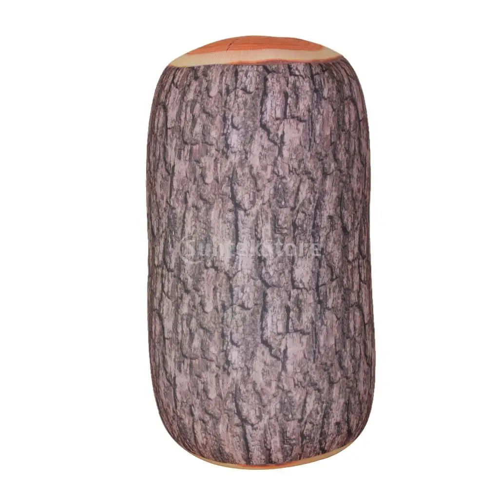

Tree Log Pillow Microbead Bolster Sleep Travel Home Cushion Head Camo Neck