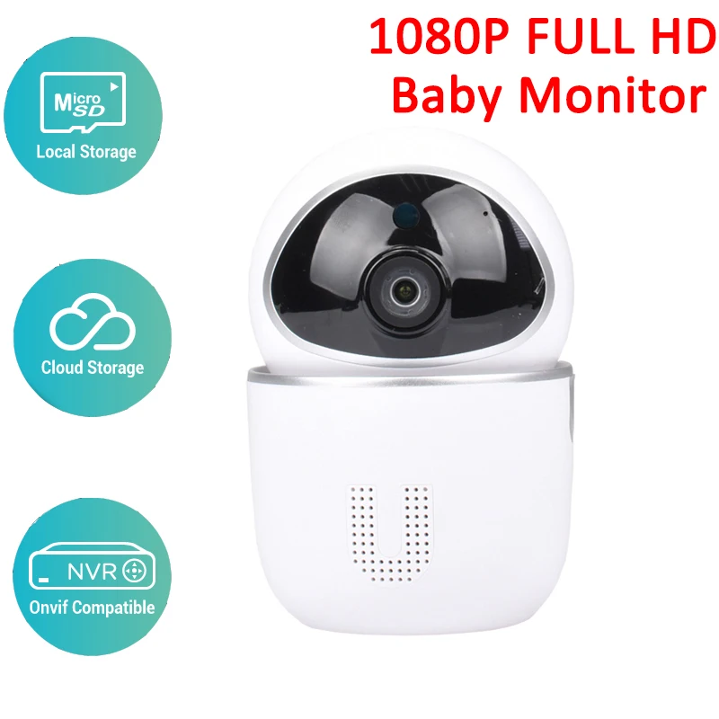 1080P Детский Монитор двусторонний аудио детектор движения умная ip камера