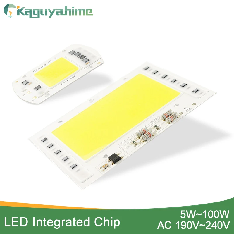 Kaguyahime AC 220 В 5 Вт ~ 100 интегрированный COB светодиодный чип лампы 50 30 20 10 умный IC