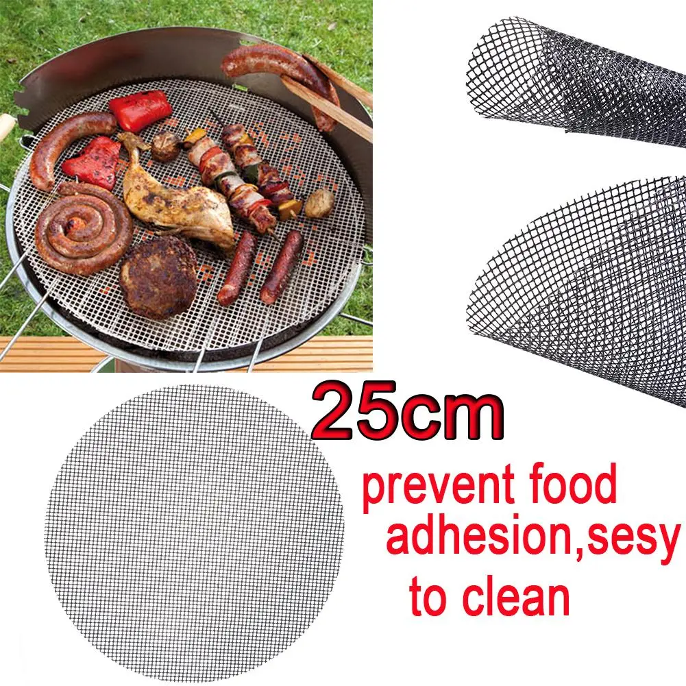 

High Quality and Safety Round Grid Shape Grill Mat- Heat Resistance and Non-Stick