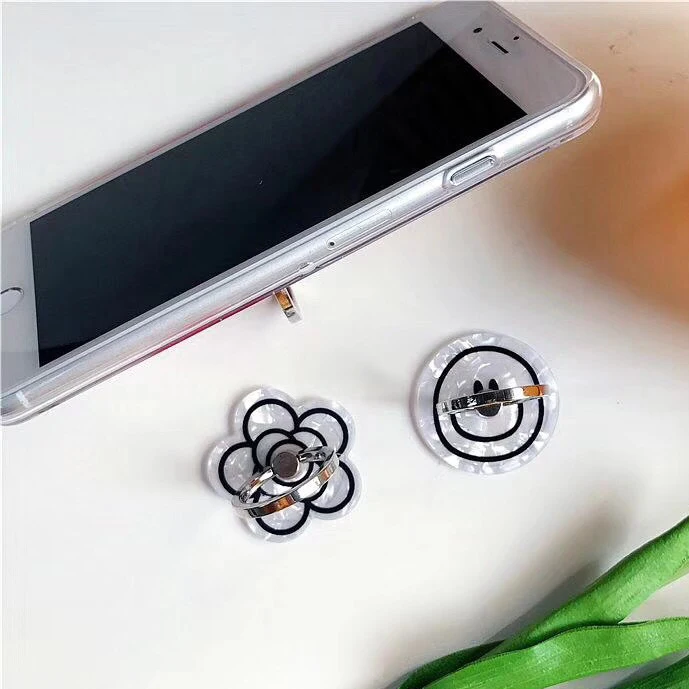 Finger Ring Mobile Phone Smartphone Stand Holder For iPhone X 8 7 6 shell Heart Smart Phone IPAD Mount Stand  (11)