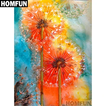 

HOMFUN Full Square/Round Drill 5D DIY Diamond Painting "Dandelion" Embroidery Cross Stitch 5D Home Decor Gift A01326