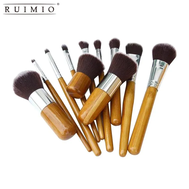 Buy 11pcs Cosmetic Makeup Set Brushes Powder Face Cheek Eyes Lips Beauty Tools