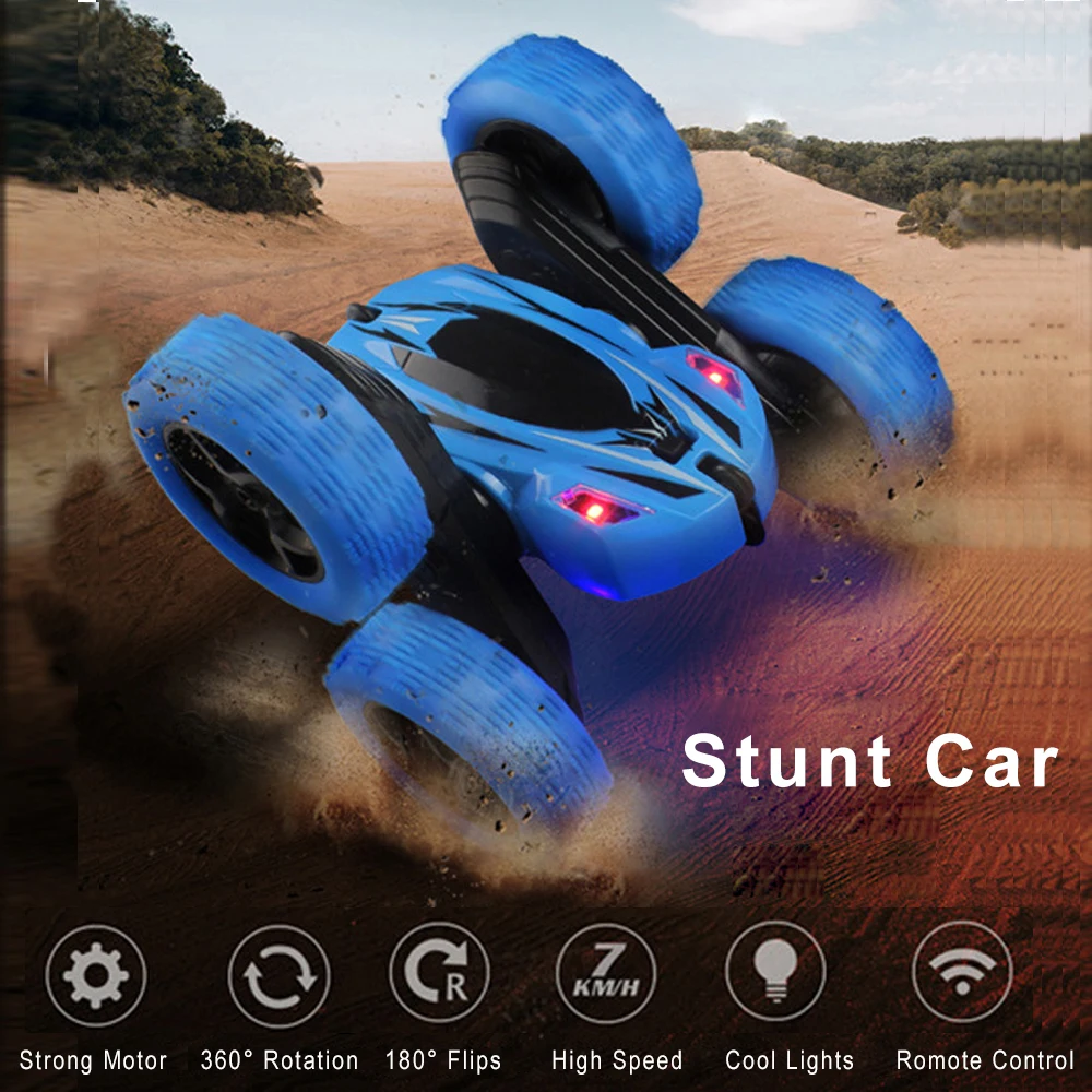 

Electric RC Race Car 2.4G 4CH Stunt Drift Deformation Buggy Car Rock Crawler Roll Car 360 Degree Rotating 3D Flip Kids Toy Gifts