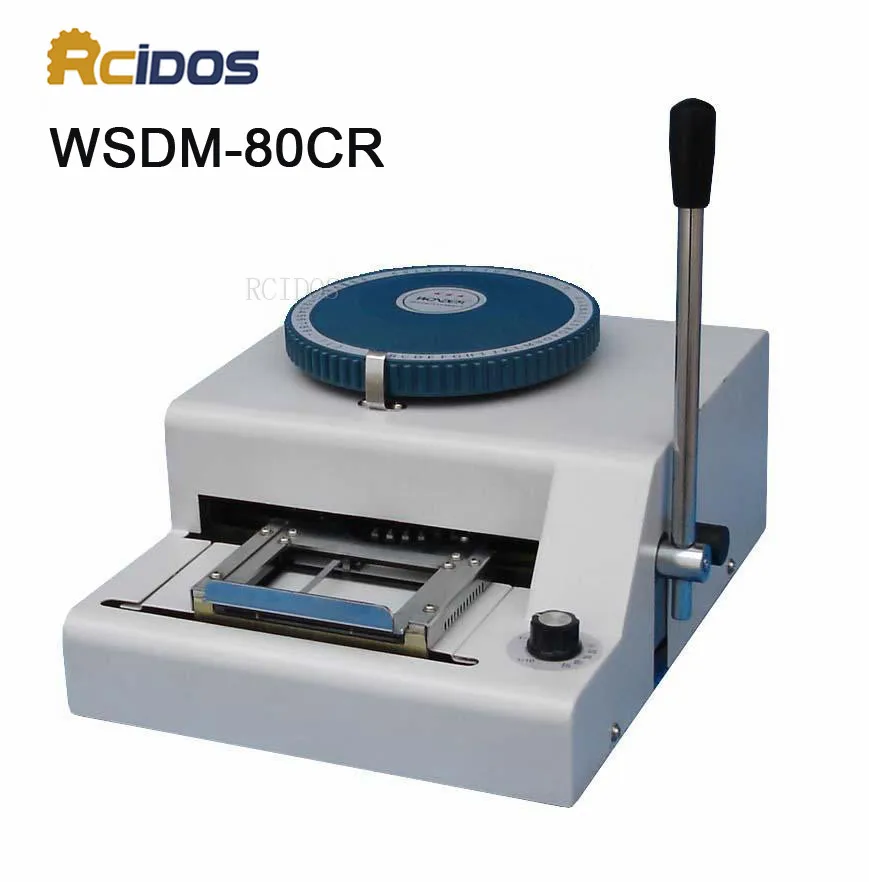 WSDM 80CR RCIDOS Manual Code Printer,PVC card embossing machine,Gravure
