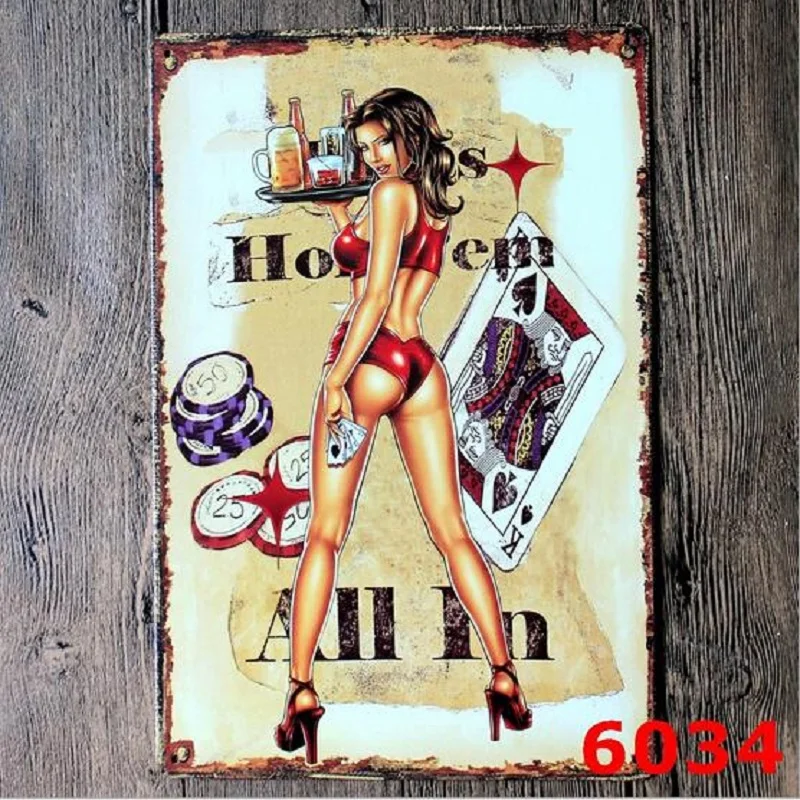 Винтажный домашний декор Placa Decorativa пивной бар кафе KTV винтажные металлические