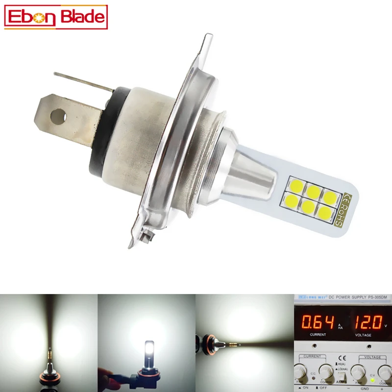 

1Pcs Car Front Fog Lights DRL Daytime Running Light H4 LED Bulbs 3030 12SMD 0.64A White Yellow/Gold Auto 9003 HB2 Lamp