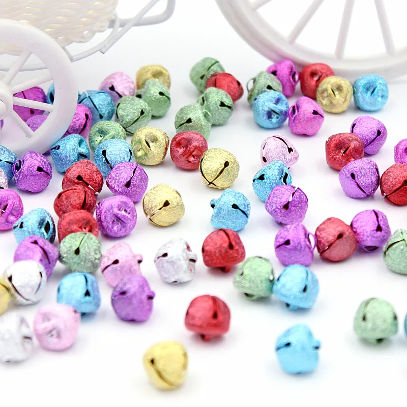 

20Pcs Mixed color Iron Loose Beads Bells Decoration Pendants Diy Handmade Christmas Craft Supplies