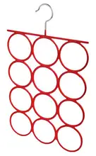 2pcs 12ring Silk scarf Storage rack necktie belt pylons Leggings Pantyhose storage holder rack Coat Racks