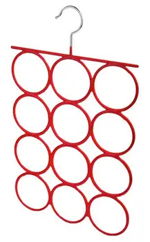 

2pcs 12ring Silk scarf Storage rack necktie belt pylons Leggings Pantyhose storage holder rack Coat Racks