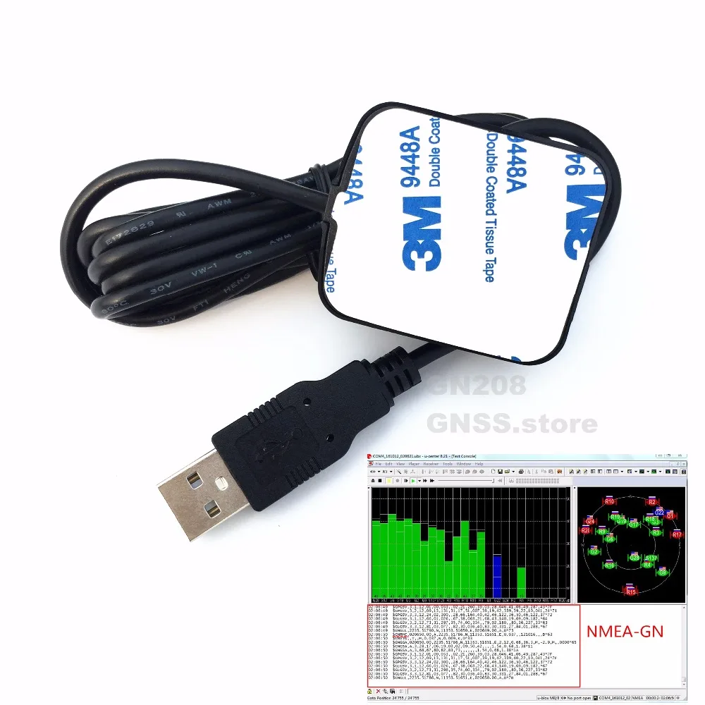Usb Gps Receiver Ublox8030 Gnss Chip Design Usb Gps Glonass Antenna G-mouse ND