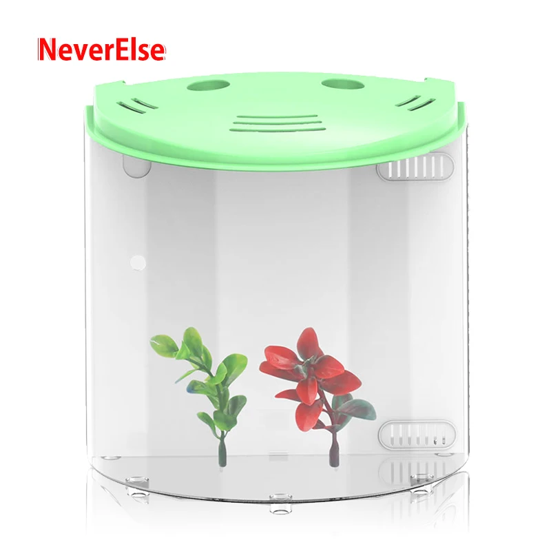 Usb Desk Aquarium Small Fish Tank Led Lighting Water Pump
