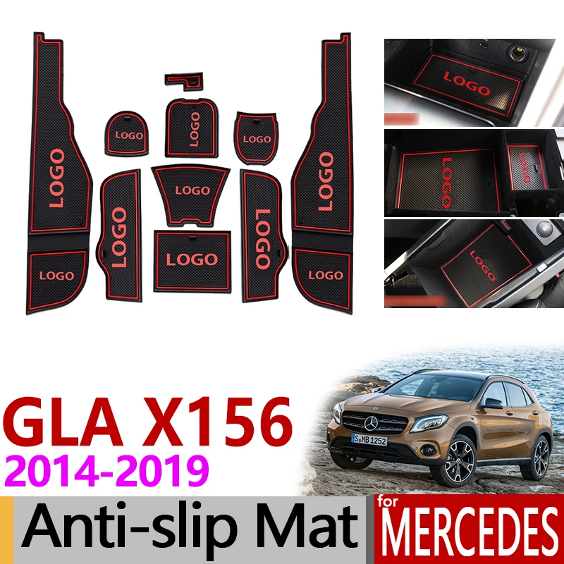 Нескользящий прорезиненный коврик для ворот Mercedes Benz GLA X156 GLA180 GLA200 GLA220 GLA250 GLA45 200 220