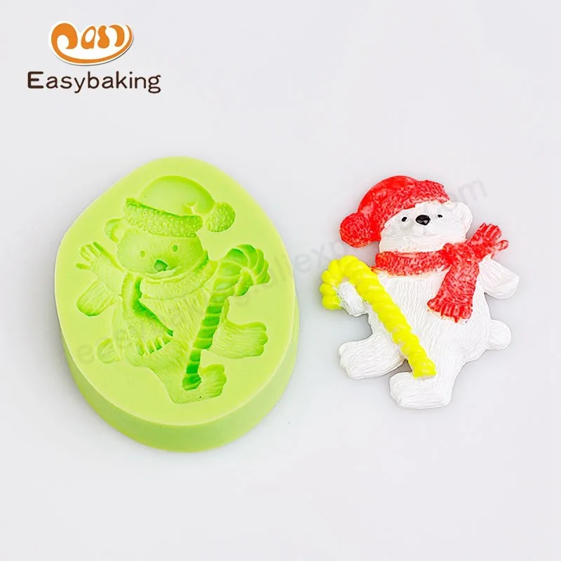 ES-0007_Santa Teddy Bear Teddybear Candy Christmas Silicone Mould Fondant Cake Decorating Tools for Chocolate Soap Clay Fimo Resin_7345