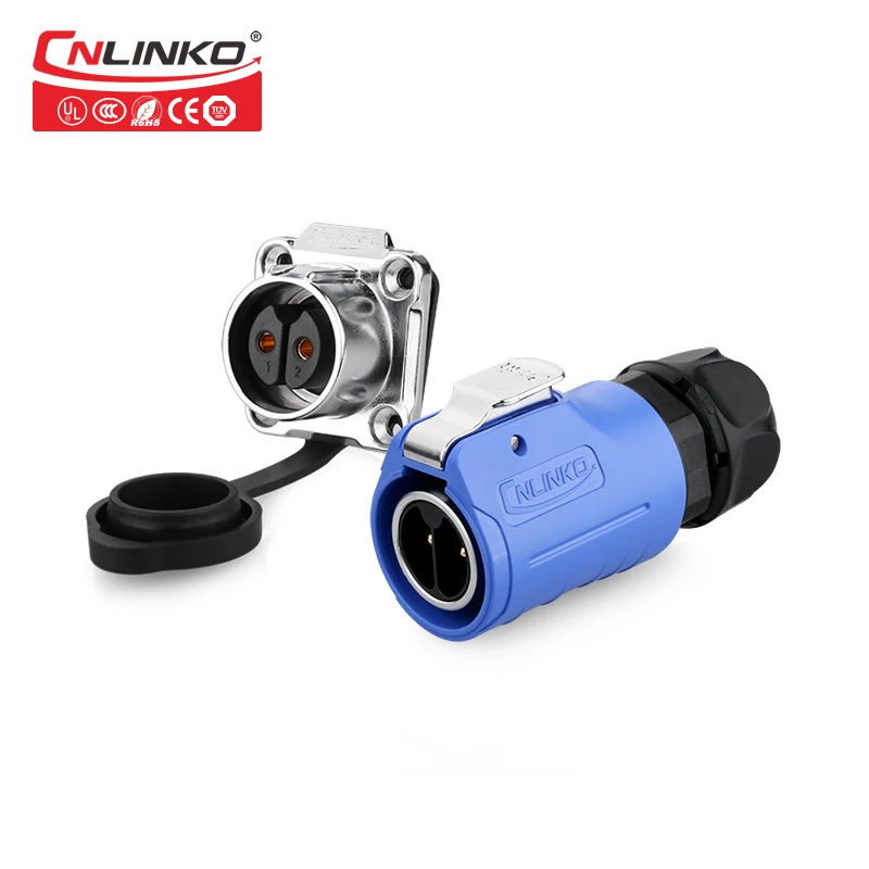 

CNLINKO new upgrade M20 type increased inner core separation design 2pin 20A waterproof power connector