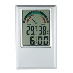 Цифровой термометр-гигрометр Температура измеритель влажности Будильник Макс минимальное значение уровень комфорта Дисплей