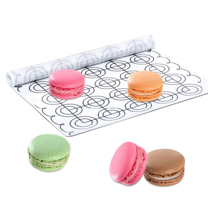 1 Pcs Non Stick Silicone Macaron Mat Fondant Macaron Oven Baking Mat
