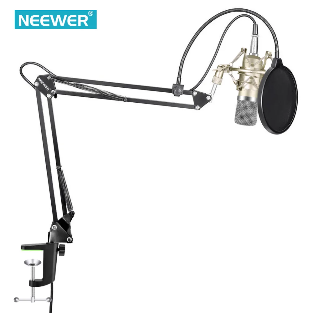 Neewer NW 700 Condenser Microphone Kit NW 35 Boom Scissor Arm Stand