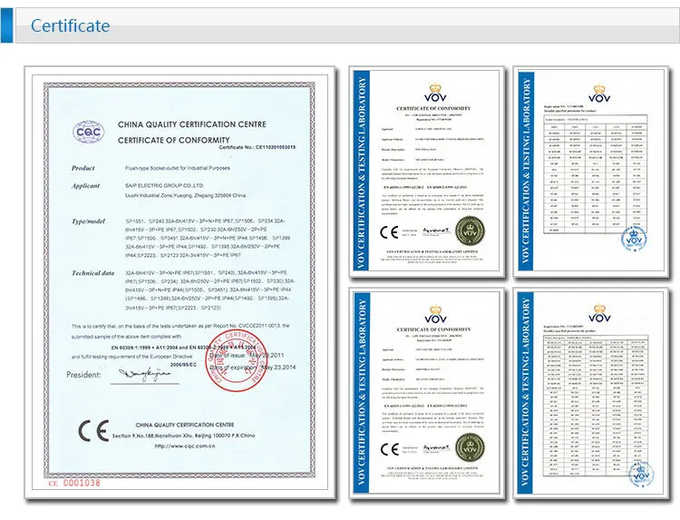 Лидер продаж CEE/iec 4 P 32A 3 P+ E 6 h водонепроницаемый электрические вилки и розетки IP67 SP-294