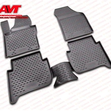 Коврики для Volkswagen Touran(I) 2003-2010,(II) 2010- 4 шт. резиновые коврики Нескользящие резиновые аксессуары для салона автомобиля