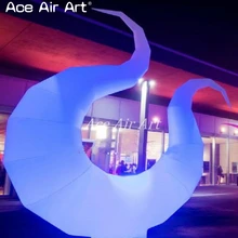 Led освещенные надувные декорации для сцены надувная птица художественная модель, спиральный чехол улитки/оболочки для вечерние, события