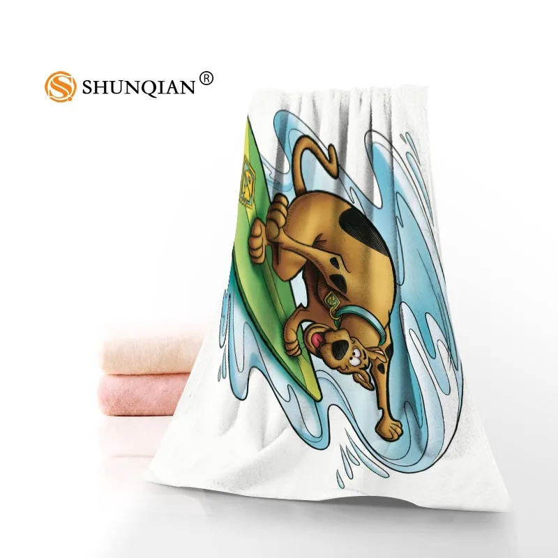 

New Custom Scooby Doo Towel Printed Cotton Face/Bath Towels Microfiber Fabric For Kids Men Women Shower Towels YT56