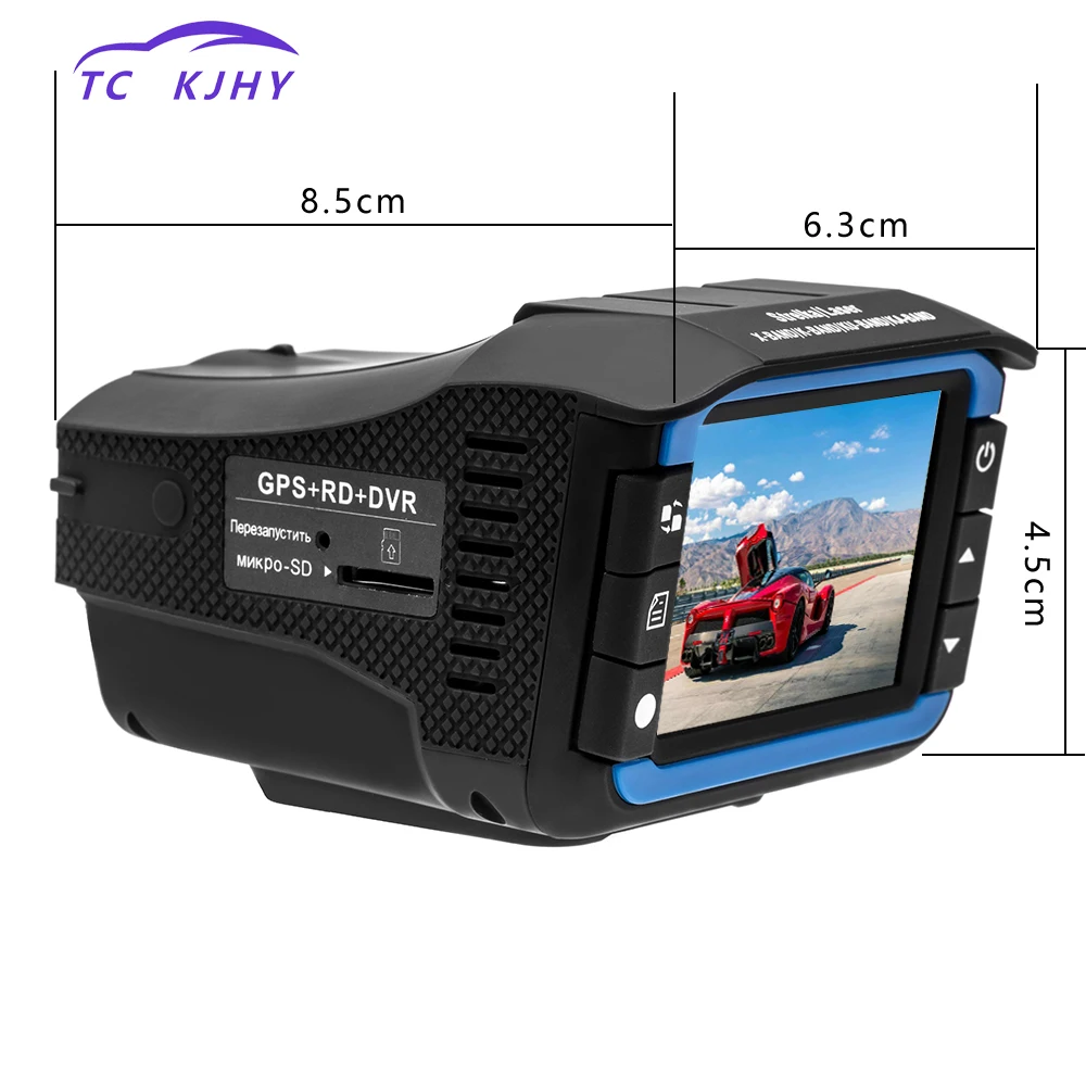 Русский 3 в 1 Dash Cam Автомобильный видеорегистратор радар детектор gps трекер