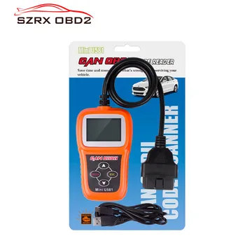 

2018 best price Mini U581 CAN OBDII/EOBDII Reader for Memoscan U581 Code Reader Multi-language Free Shipping