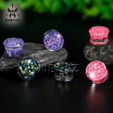 KUBOOZ, пирсинг ушей, акриловое седло, прозрачная пробка, тоннель, носилки, ювелирные изделия для тела, манометры, расширители, серьги для женщин и мужчин, 0 г, 00 г