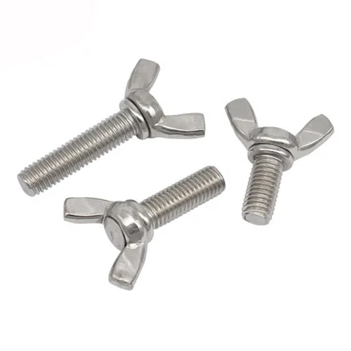 4pcs M5 aluminum knurled knob screws hand twist screw bolt rotating bolts