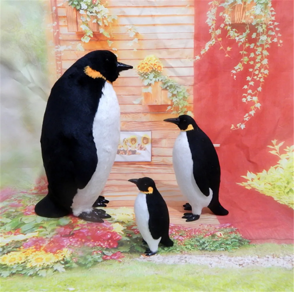 Fancytrader Simulation Penguin Toy Model Handicraft Animals Doll Plastic Fur Teaching Prop Home Decoration Toy 1