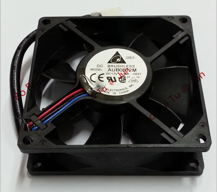 Delta AUB0812M -SE01 DC 12V 0.18A 3-wire 3-pin connector 60mm 80x80X25mm Server Square fan | Компьютеры и офис