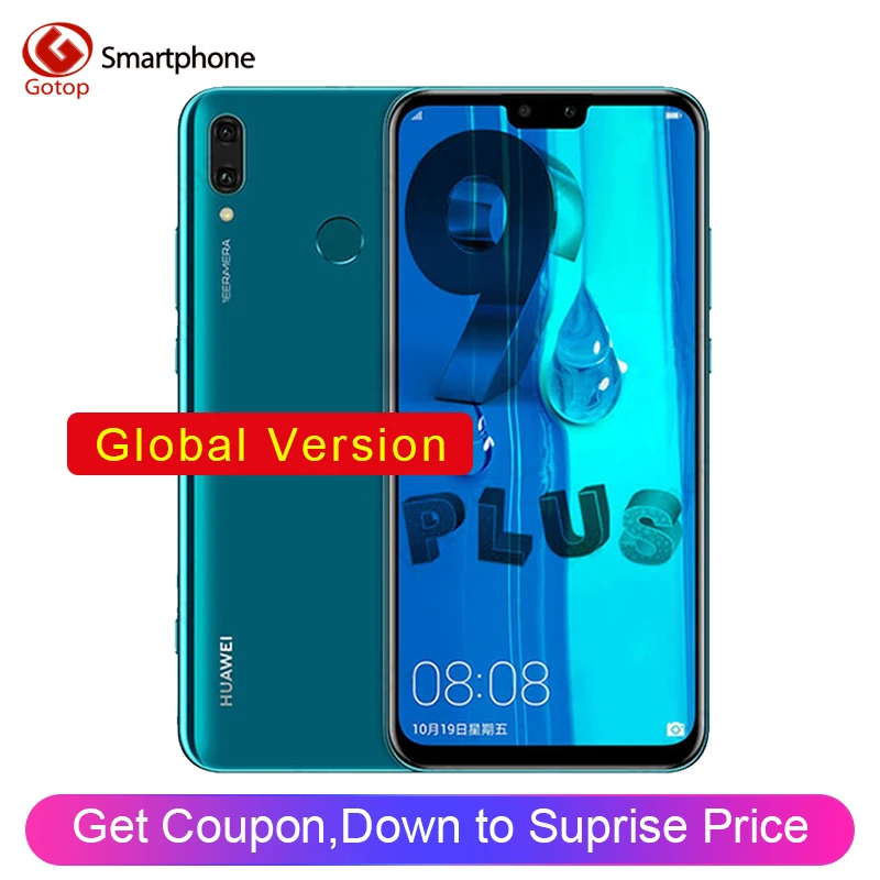 

Huawei Y9 2019 Enjoy 9 Plus Dual SIM 4000mAh Battery Smartphone 6.5 inch Hisilicon Kirin 710 Octa Core 16MP 4 Camera Cell Phone