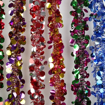 

10 meters Christmas Color Stripe Flower DIY Party Birthday Holiday Wedding Decoration Christmas Interior Decoration