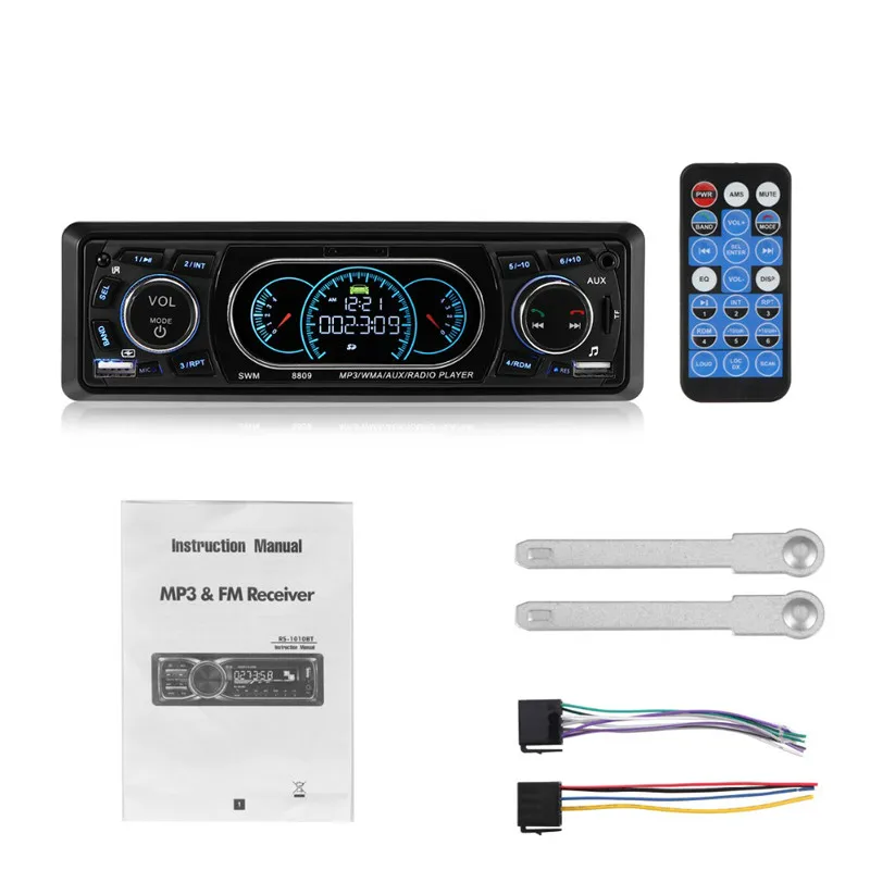 Двойной USB автомобильный радиоприемник с Bluetooth 1Din автомобиль радио Coche Регистраторы автомобильный стерео Мультимедийный Плеер MP3 FM Вход SD часы в тире AUX FM