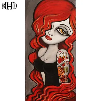 

Diamond Paintings Sexy Girls DIY 5D Diamond Embroidery 100% Round & Square Rhinestone Home Decor Diamond Mosaic 30x60cm Girls