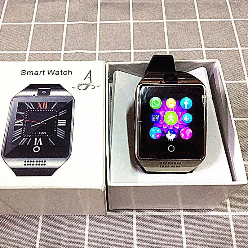 Ahssuf Smart Watch Hombre женщин сим карты вызова Twitter bluetooth музыку Камера часы спортивные